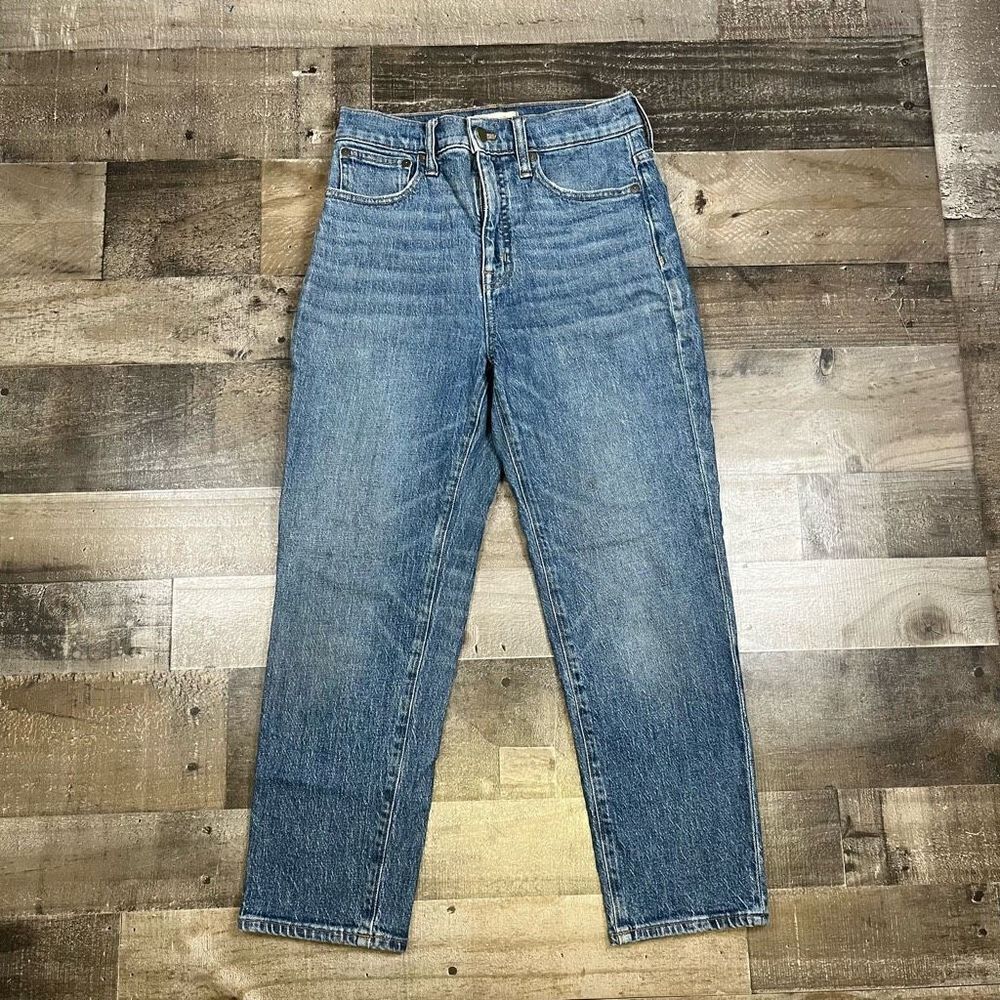 Madewell Women’s Size 26 Classic Straight Jeans Blue Denim Medium Wash Stretch
